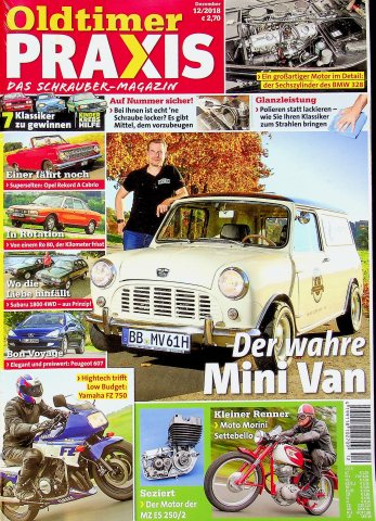 Deckblatt Oldtimer Praxis (12/2018)